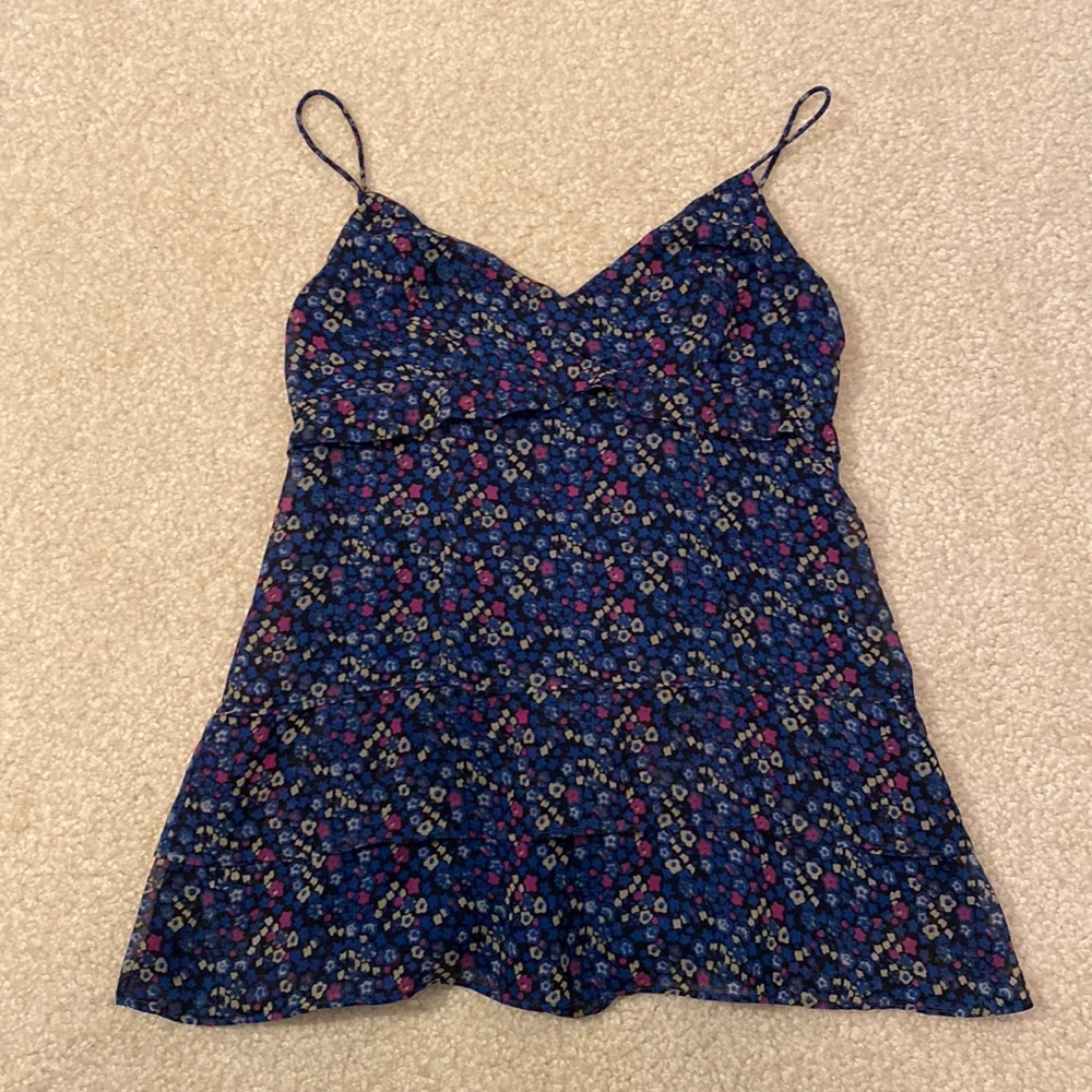 EUC American eagle floral top